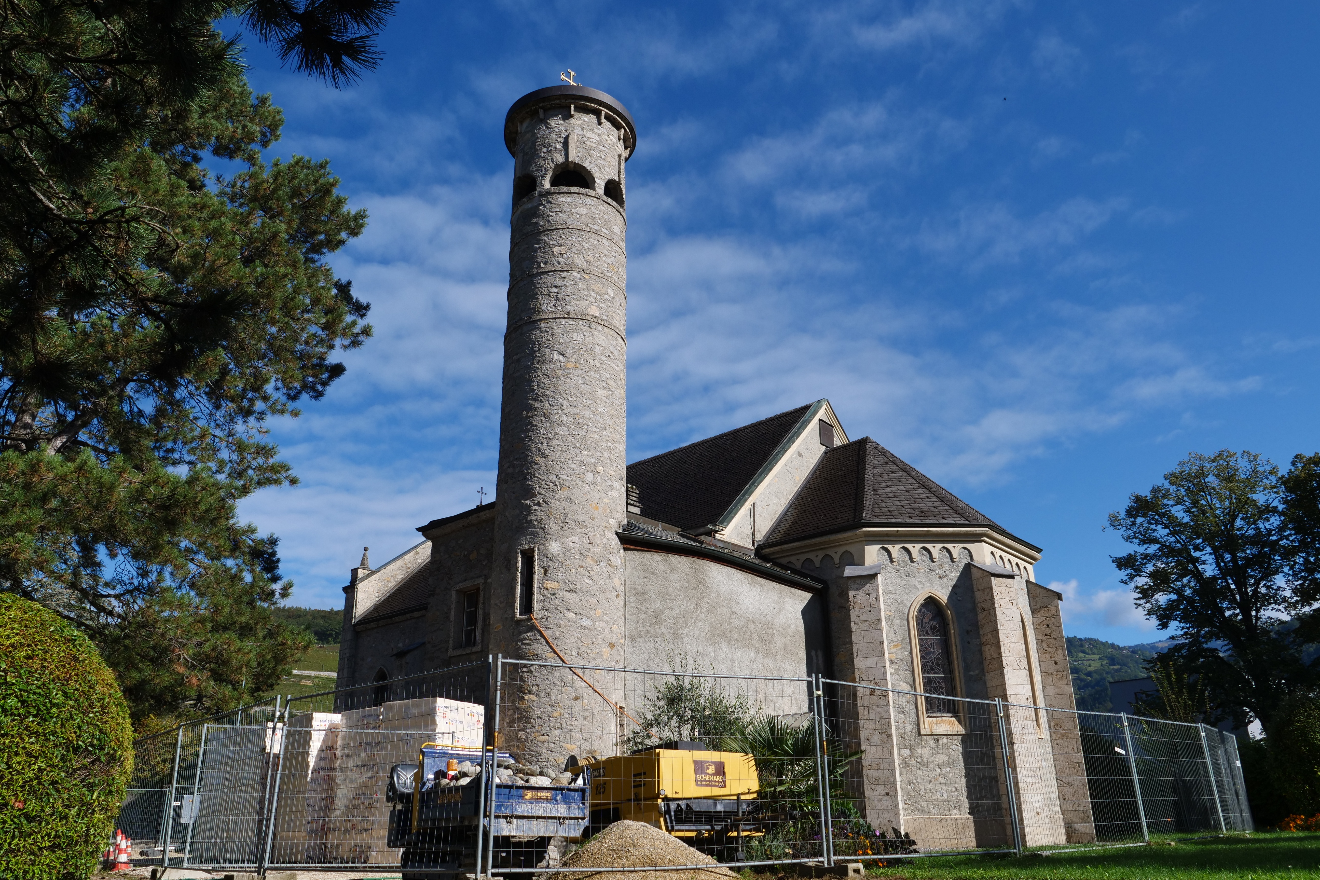 L’assainissement de l’église catholique Saint-Clément, à Bex, va bon train
